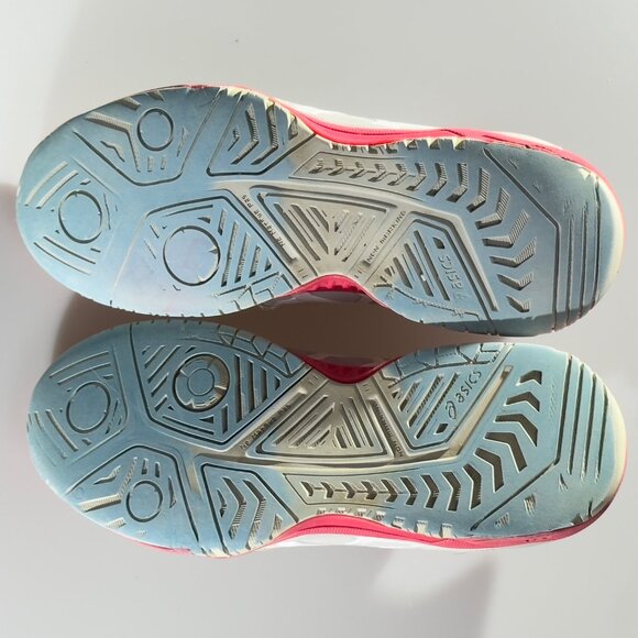 ASICS Women's Gel Resolution 7 Tennis Shoes Beige/Pink Non-Marking Sole Size 8 - Picture 5 of 11